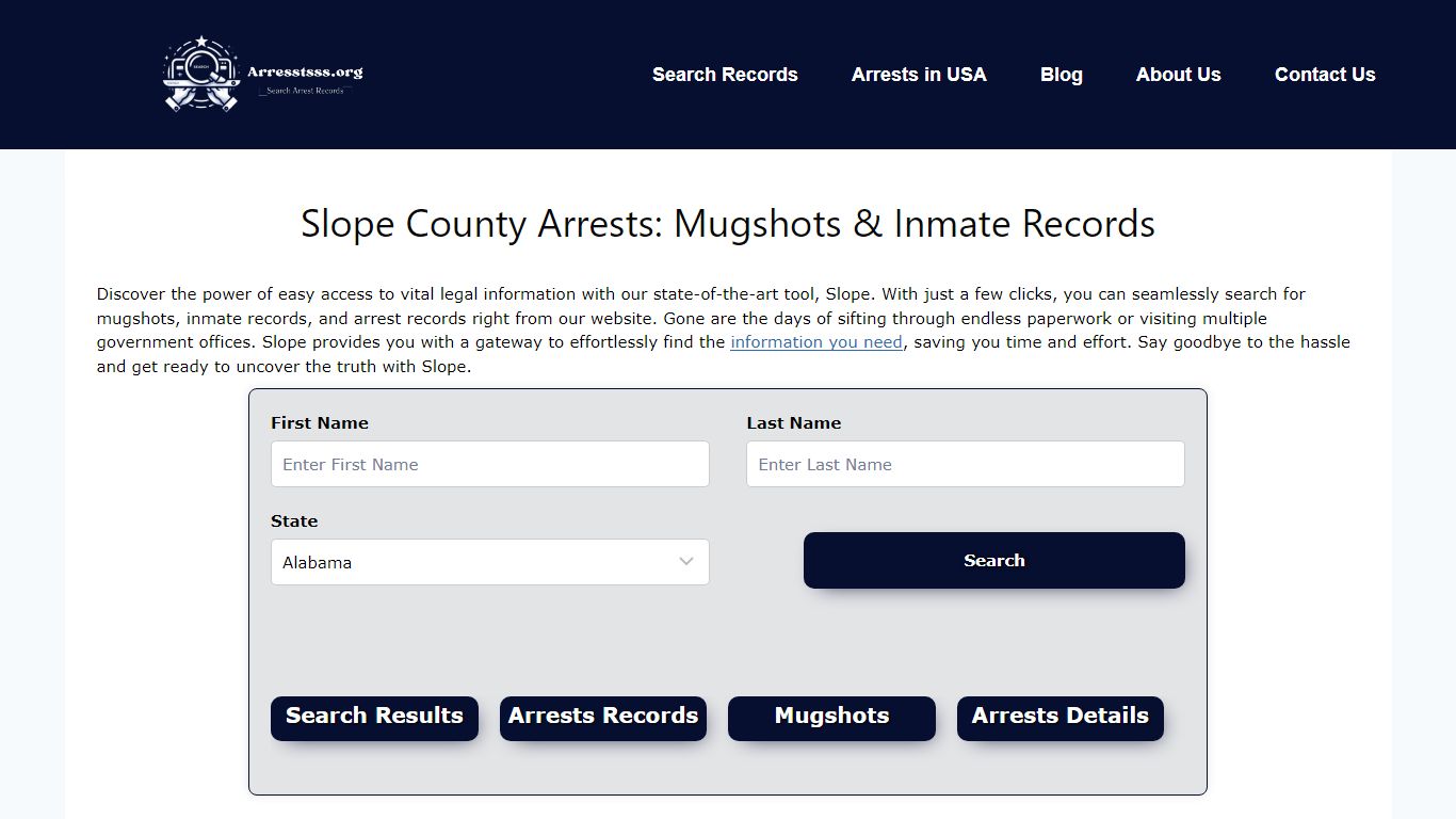 Slope County Arrests: Mugshots & Inmate Records - Arrests.org